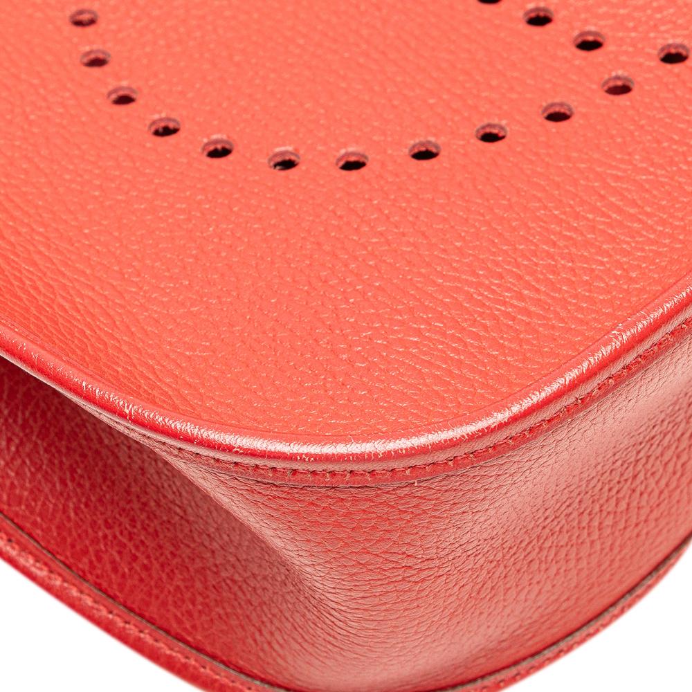 Hermès B Hermès Red Calf Leather Clemence Evelyne I 33 France