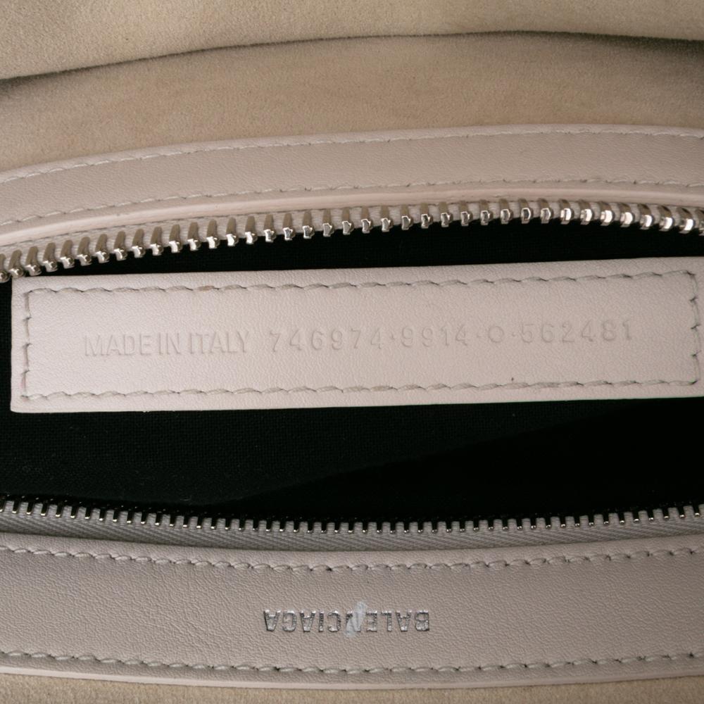 Balenciaga B Balenciaga Pink Light Pink Calf Leather Medium Smooth skin Mary Kate Tote Italy