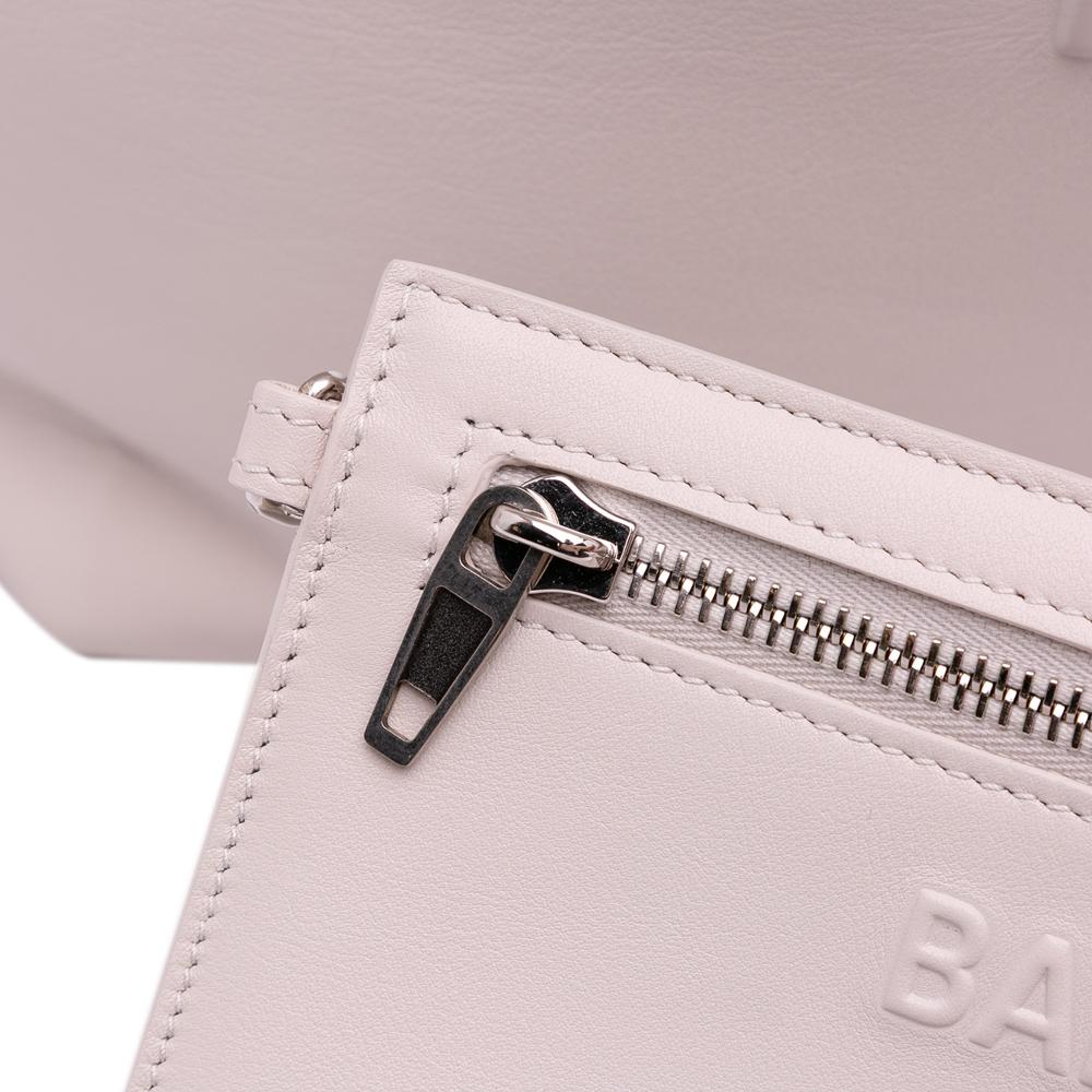 Balenciaga B Balenciaga Pink Light Pink Calf Leather Medium Smooth skin Mary Kate Tote Italy