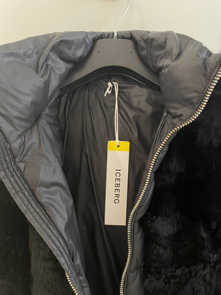 Iceberg Daunenjacke mit Kaninchenfell