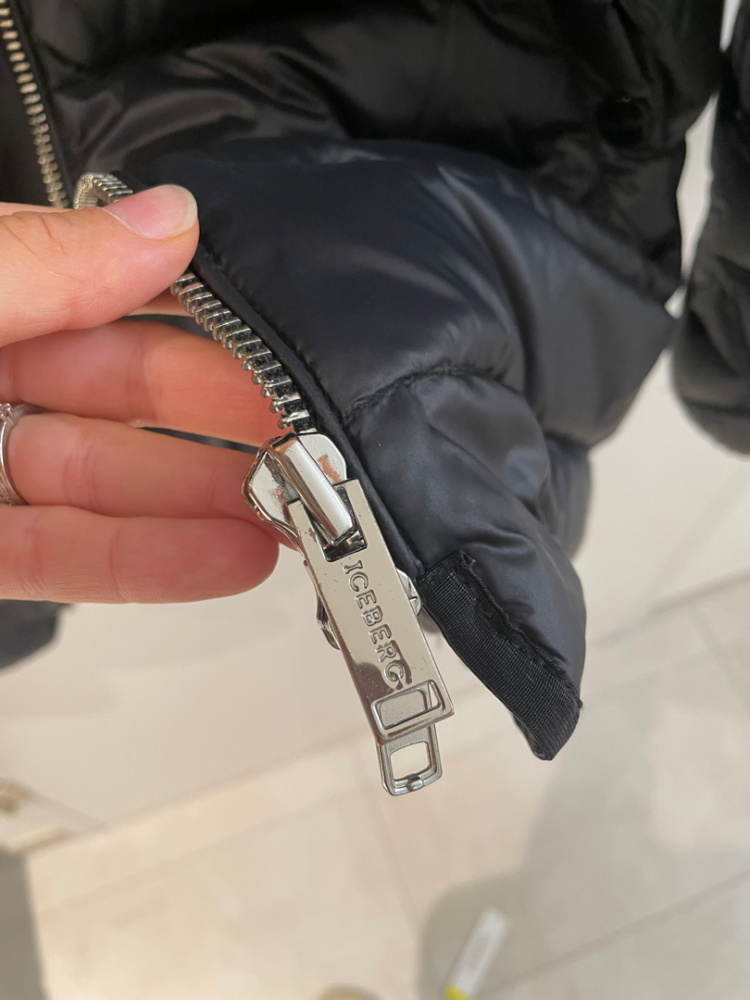 Iceberg Daunenjacke mit Kaninchenfell