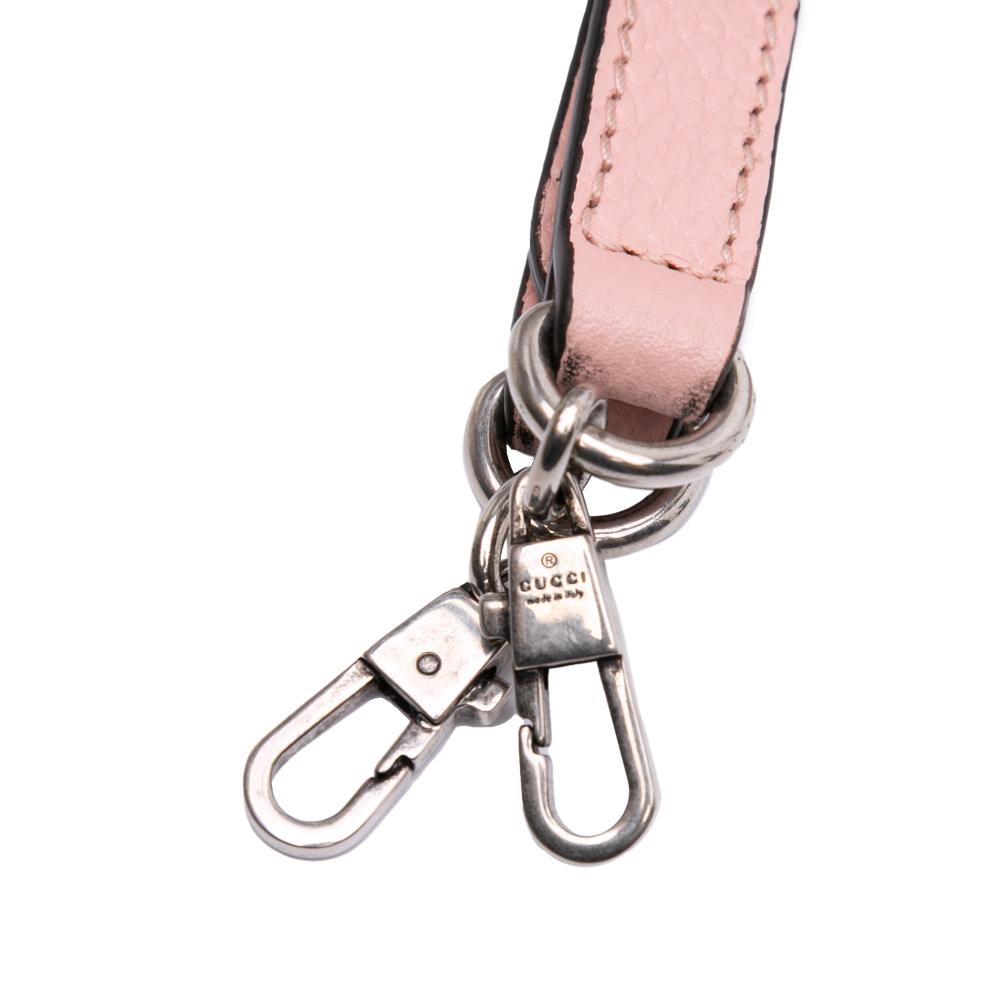 Gucci B Gucci Blue Denim with Pink Light Pink Denim Fabric Mini GG Interlocking G Flowers Tote Italy