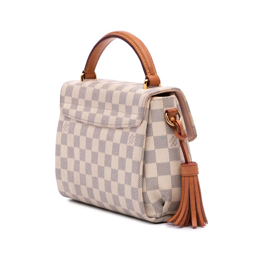 Louis Vuitton B Louis Vuitton White Damier Canvas Canvas Damier Azur Croisette France