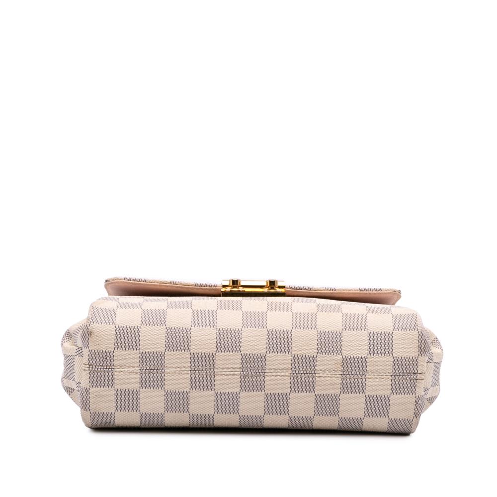 Louis Vuitton B Louis Vuitton White Damier Canvas Canvas Damier Azur Croisette France