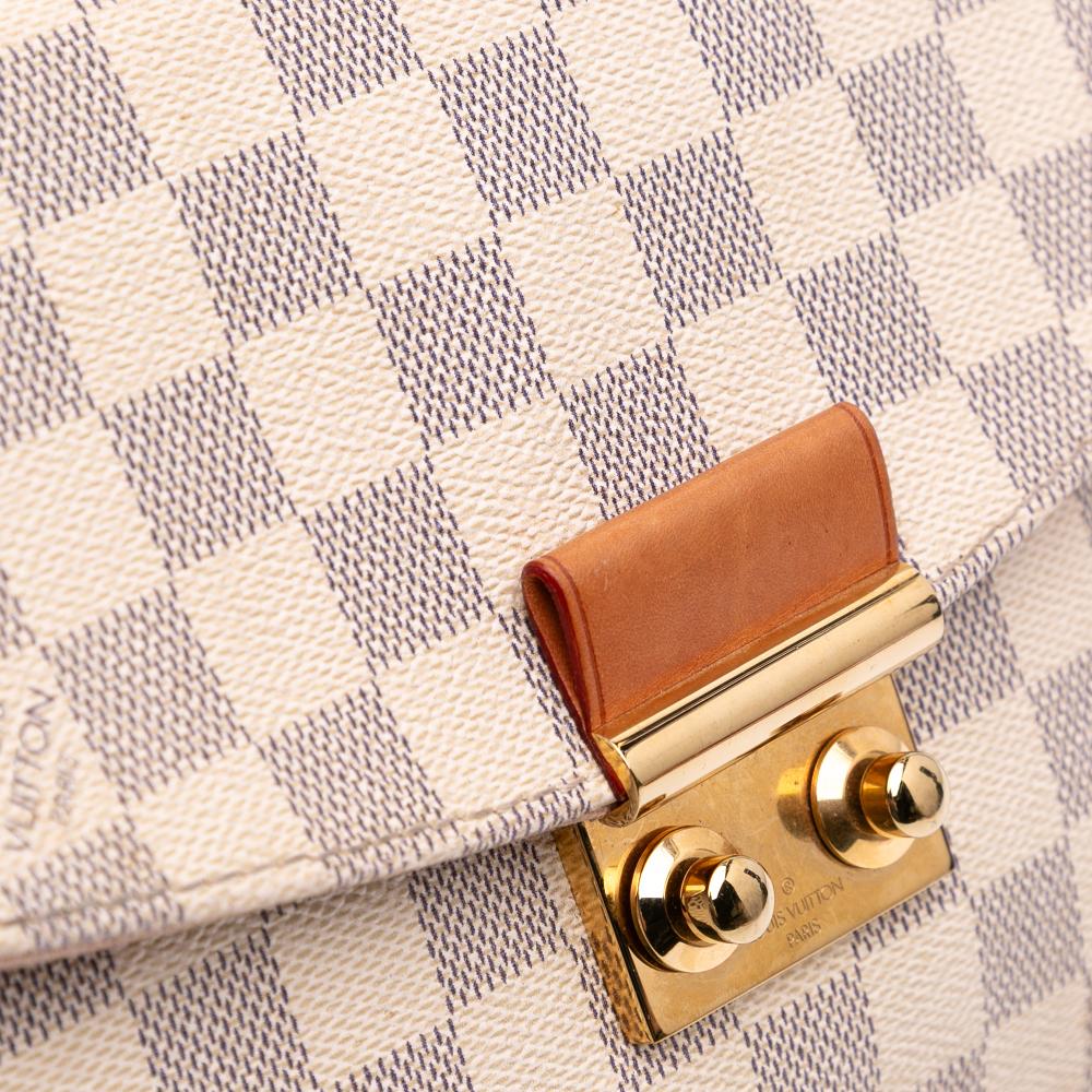 Louis Vuitton B Louis Vuitton White Damier Canvas Canvas Damier Azur Croisette France
