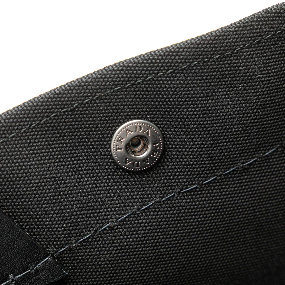 Prada B Prada Blue Denim Denim Fabric Logo Satchel Italy