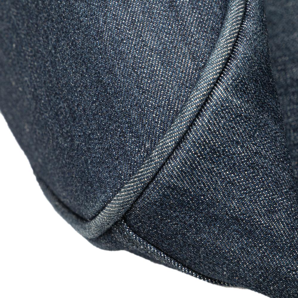 Prada B Prada Blue Denim Denim Fabric Logo Satchel Italy