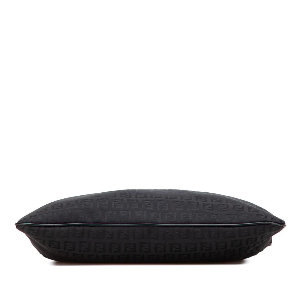 Fendi B Fendi Black Canvas Fabric Zucchino Crossbody Italy
