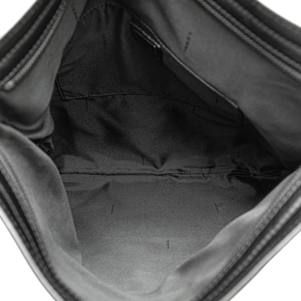 Fendi B Fendi Black Canvas Fabric Zucchino Crossbody Italy