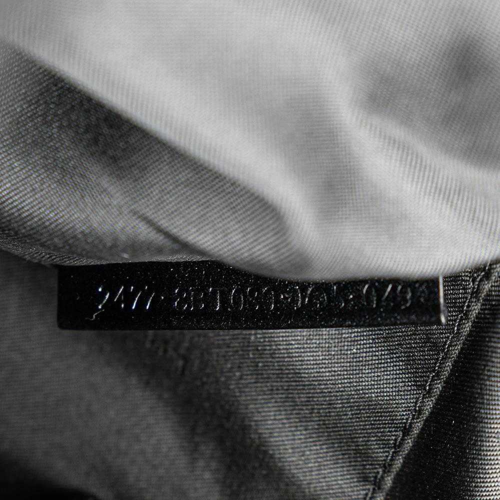 Fendi B Fendi Black Canvas Fabric Zucchino Crossbody Italy