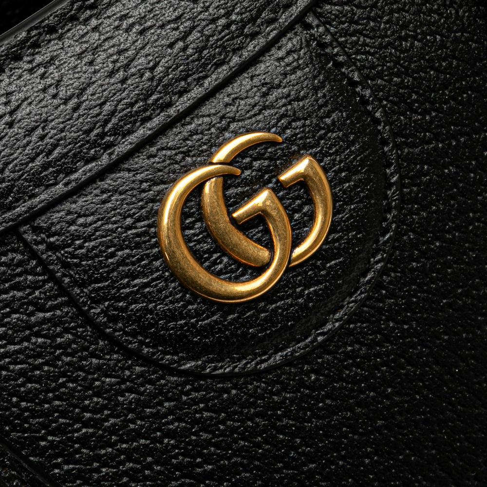 Gucci Diana Small Leather Tote Handbag Black