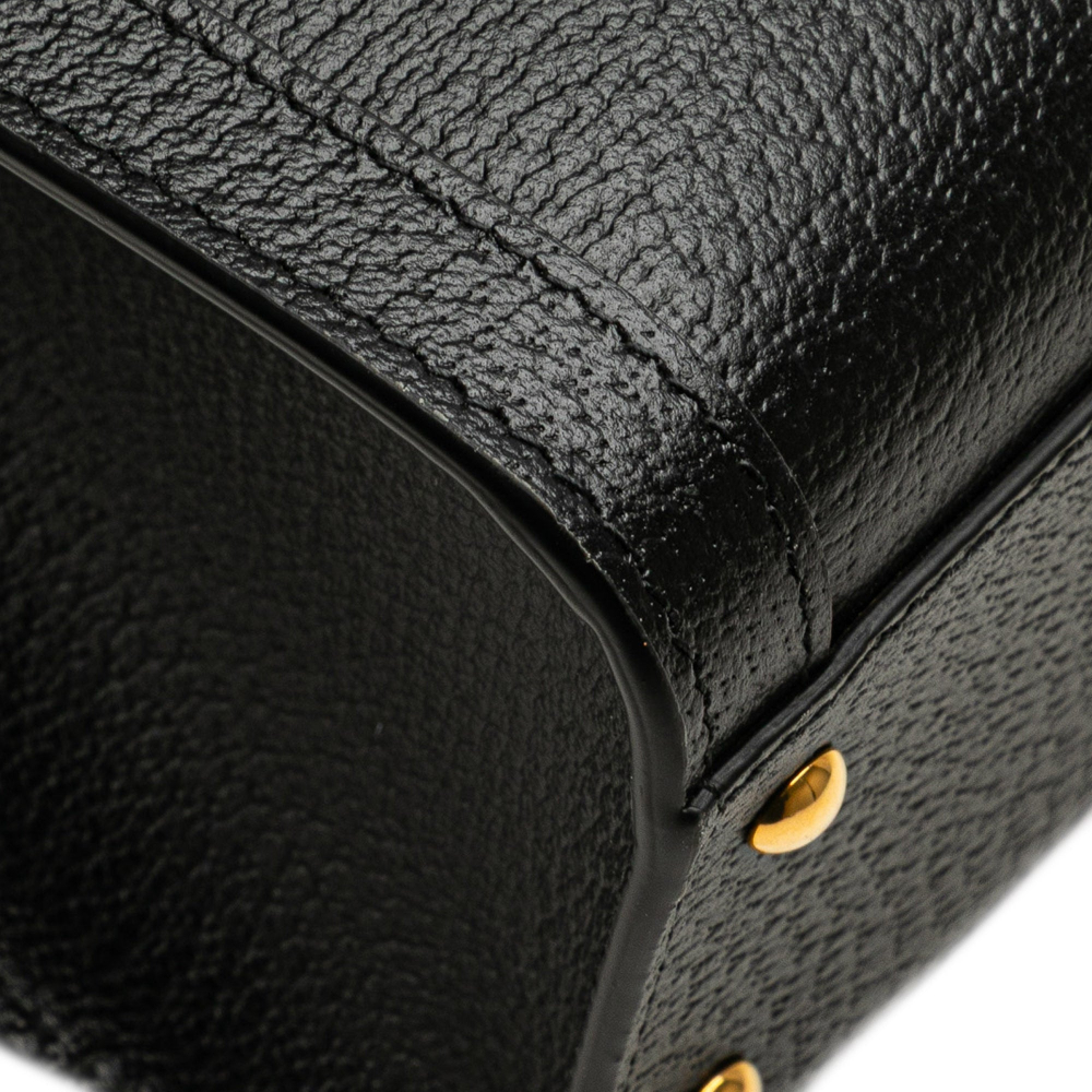 Gucci Diana Small Leather Tote Handbag Black