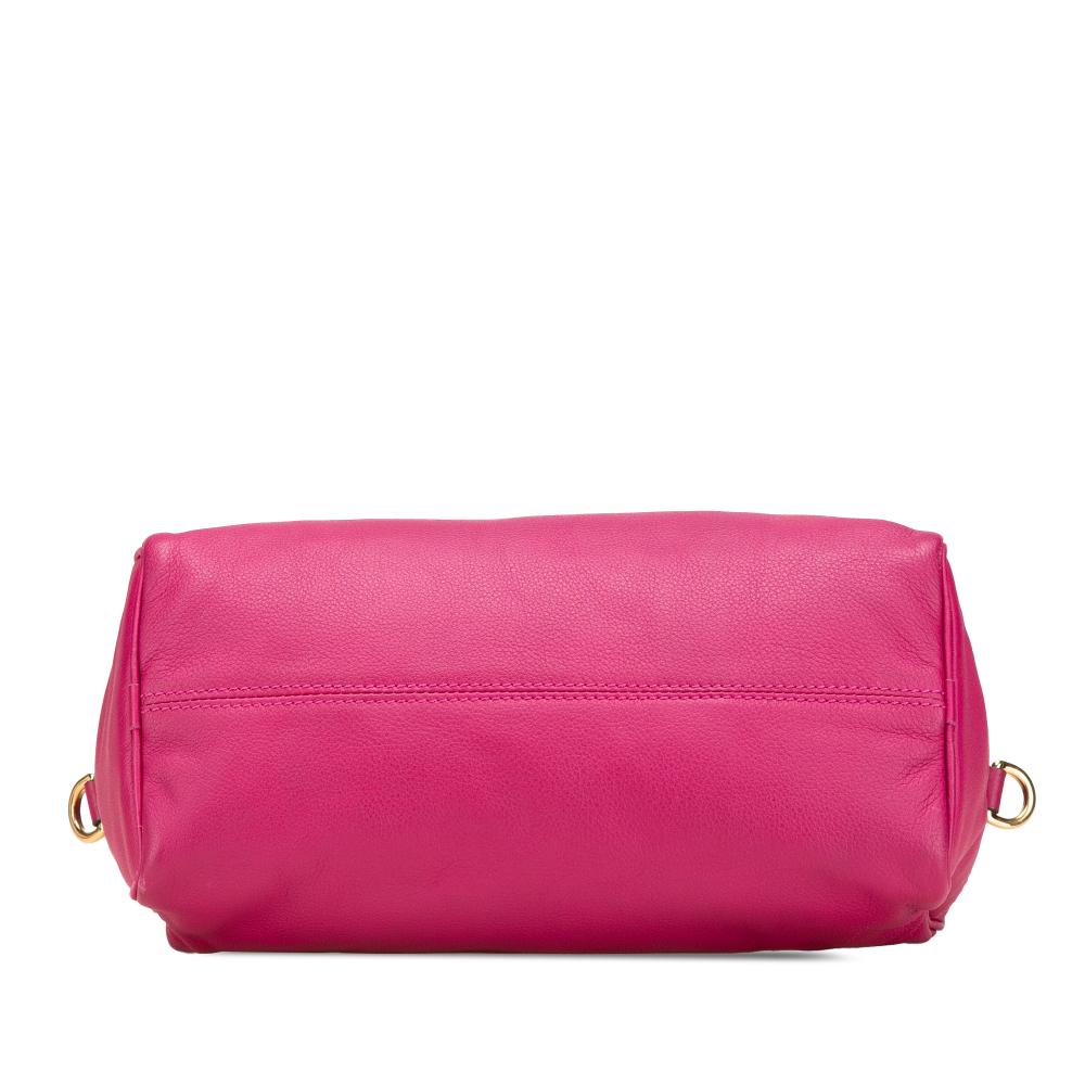 Loewe B LOEWE Pink Dark Pink Calf Leather Anagram Satchel Spain