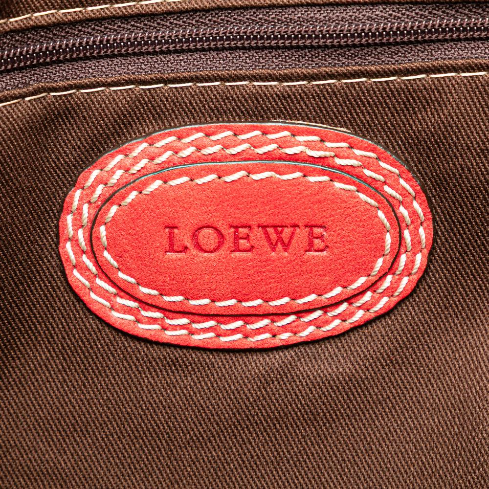 Loewe B LOEWE Red Nubuck Leather Leather Nubuck Anagram Madrid Fringe Shoulder Bag China