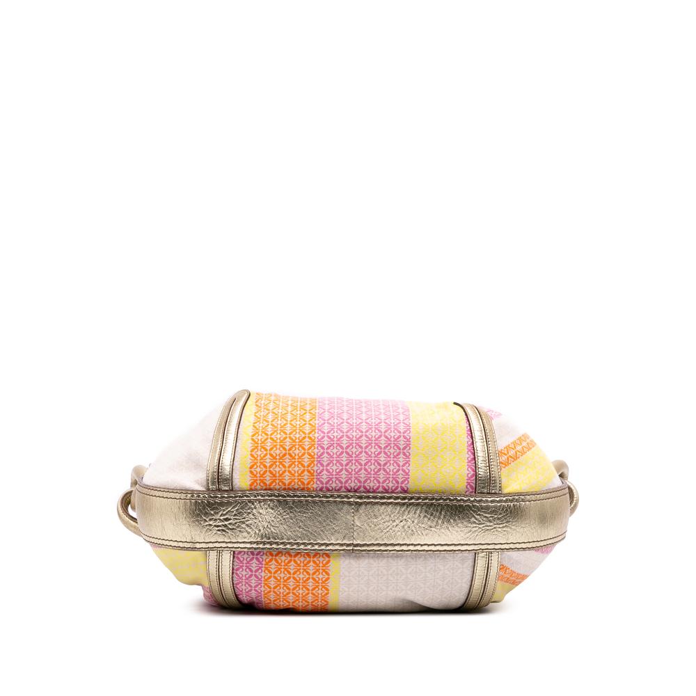 Loewe B LOEWE Pink Canvas Fabric Anagram New Road Shoulder Bag China