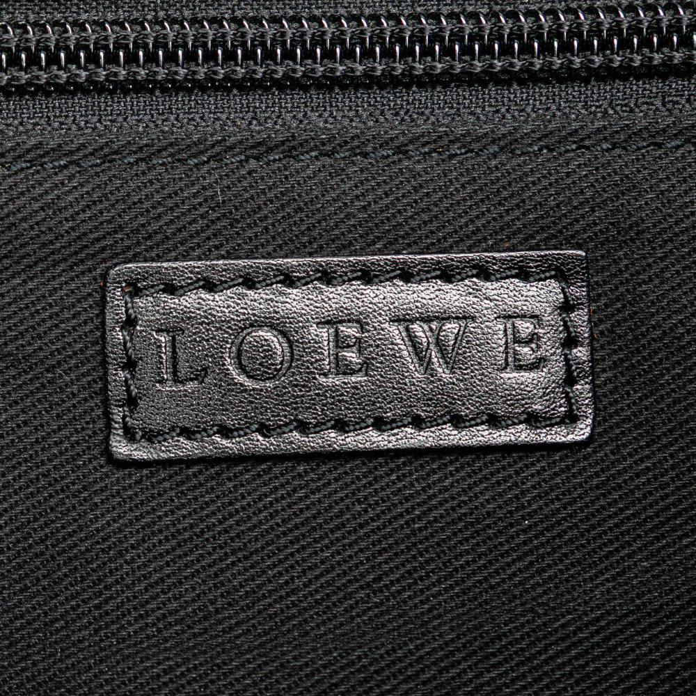 Loewe B LOEWE Brown Beige Canvas Fabric Anagram Messenger Bag Spain