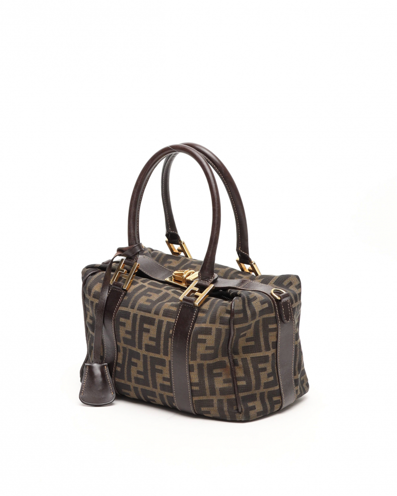 Fendi Zucca Boston Bag