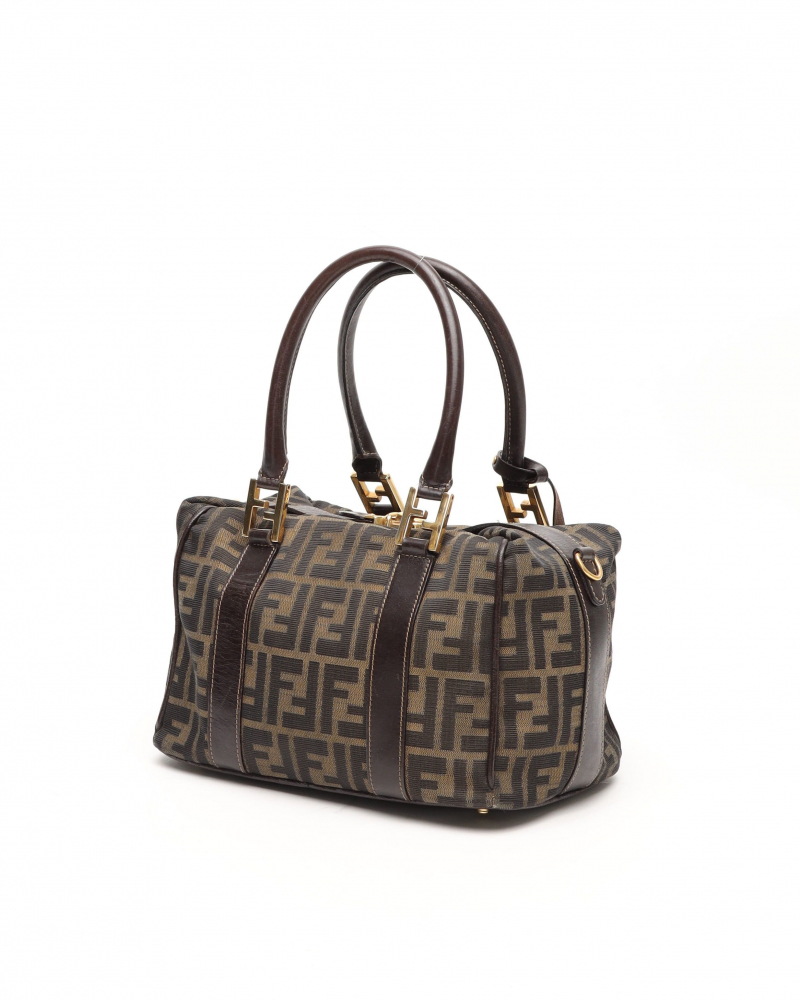 Fendi Zucca Boston Bag