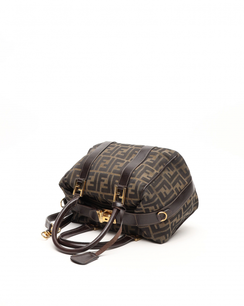 Fendi Zucca Boston Bag