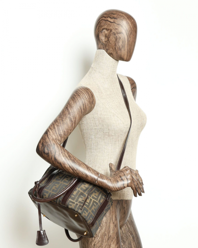 Fendi Zucca Boston Bag