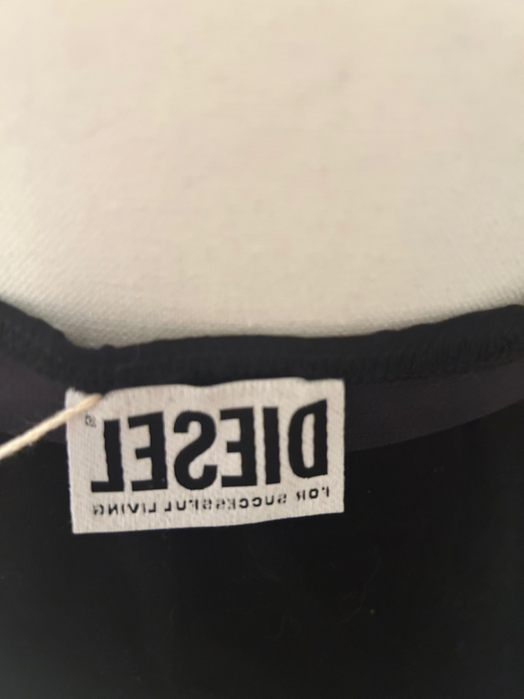 Diesel Schwarzes trägerloses Kleid