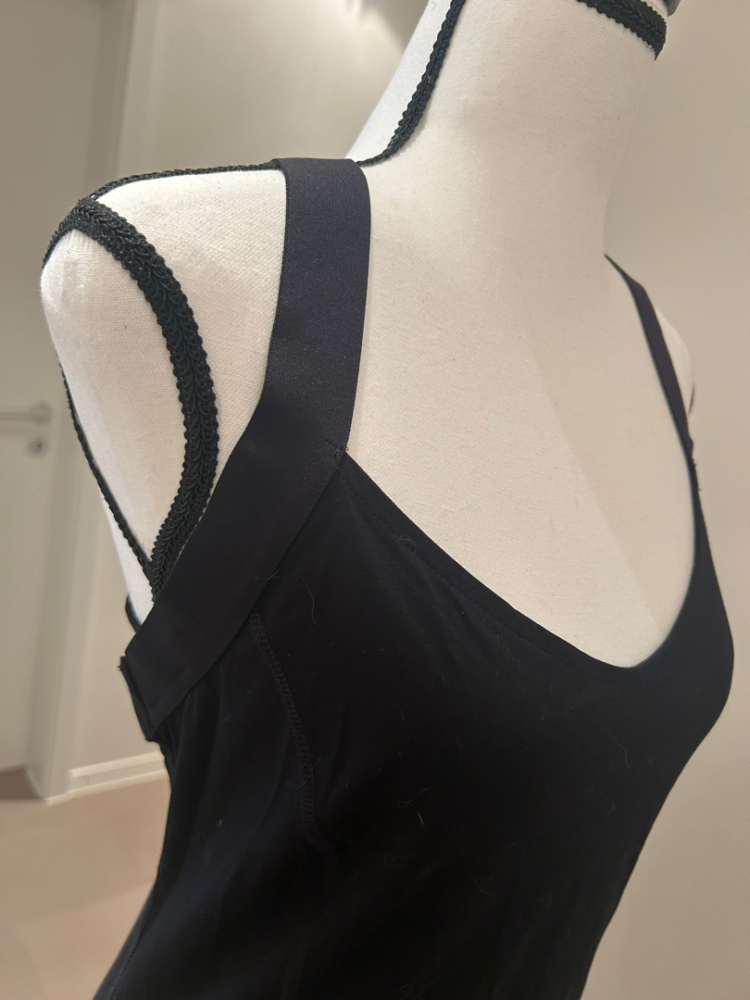 Diesel Schwarzes trägerloses Kleid