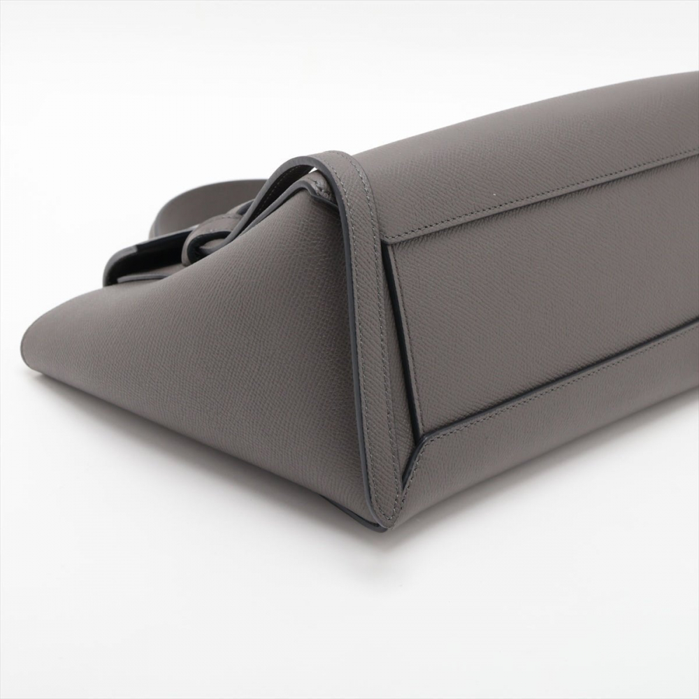 Celine Belt Bag Micro Grained Calfskin Leather 3-Ways Tote Bag Grey