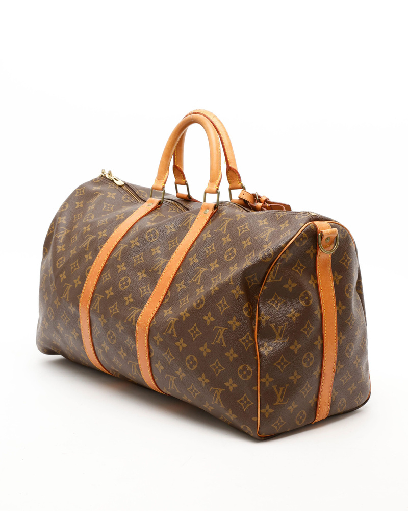 Louis Vuitton Monogram Keepall Bandoulière 50 Weekend Bag