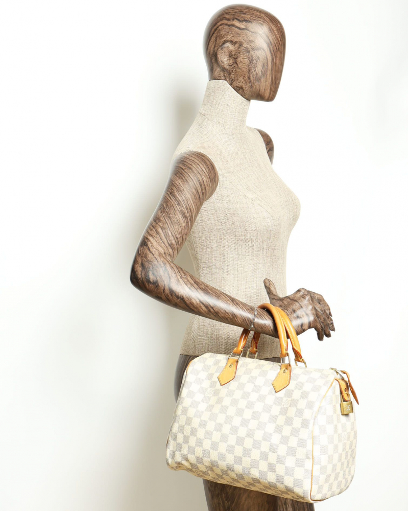 Louis Vuitton Damier Azur Speedy 30 Bag