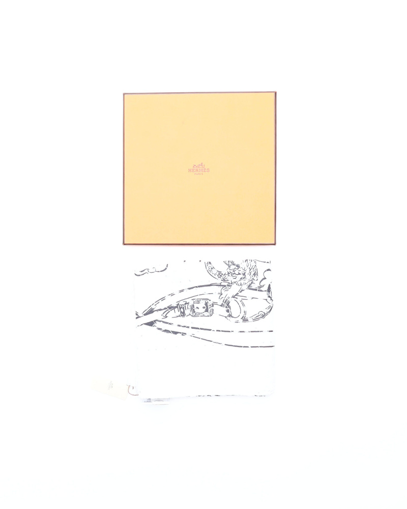 Hermès 70 Brides de Gala Broderie Anglaise Silk scarf
