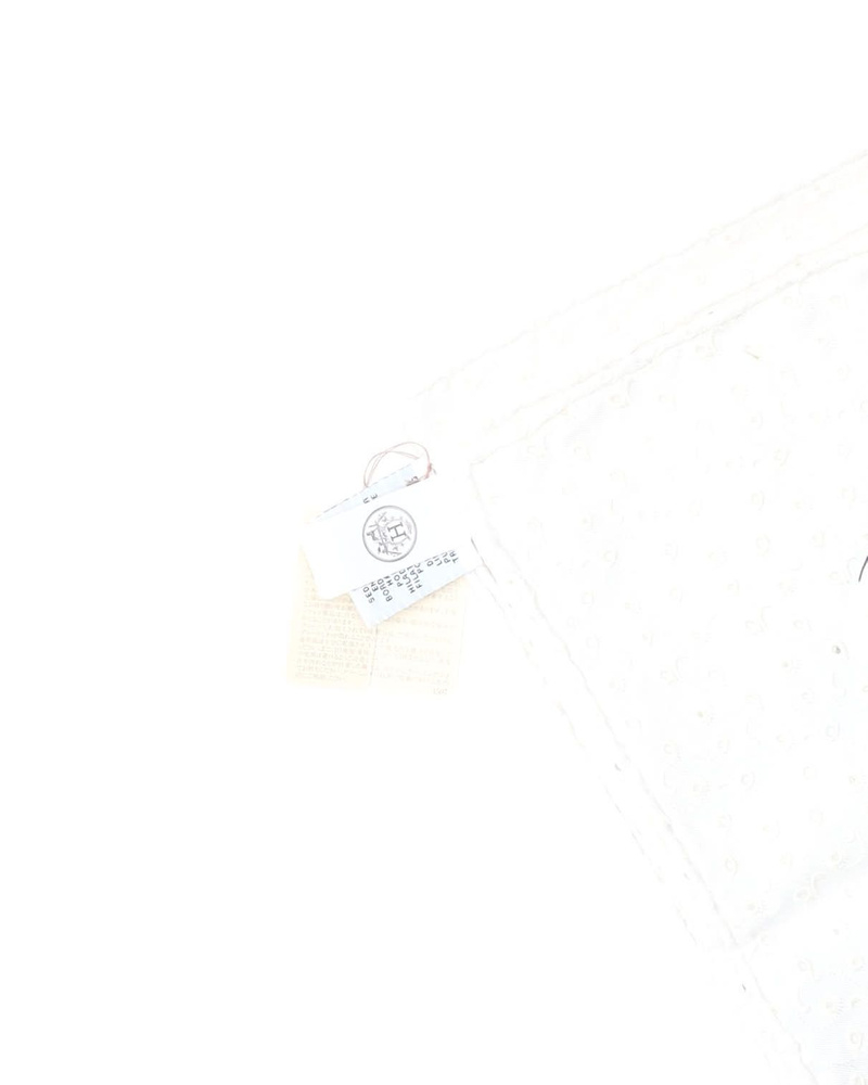 Hermès 70 Brides de Gala Broderie Anglaise Silk scarf