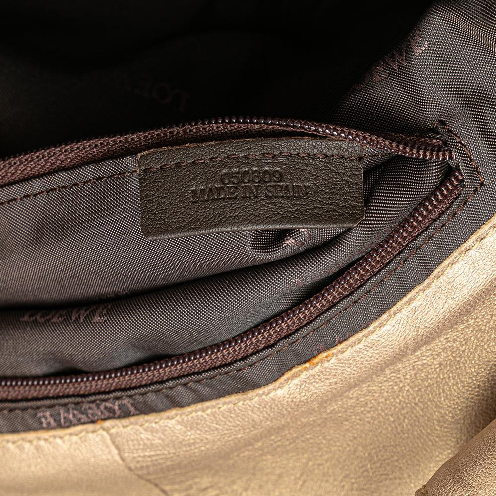 Loewe B LOEWE Gold Light Gold Nappa Leather Leather Nappa Aire Spain