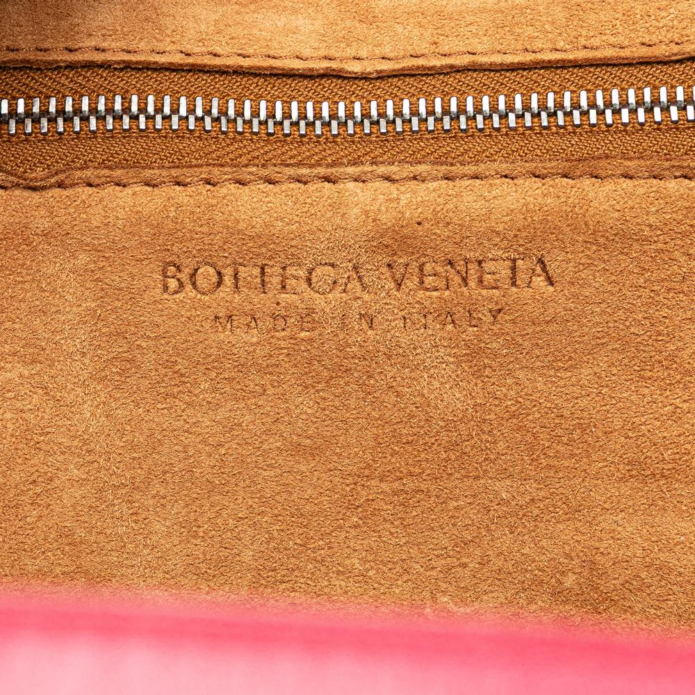 Bottega Veneta B Bottega Veneta Pink Hot Pink Calf Leather Mini Paper skin Intrecciato Arco Satchel Italy