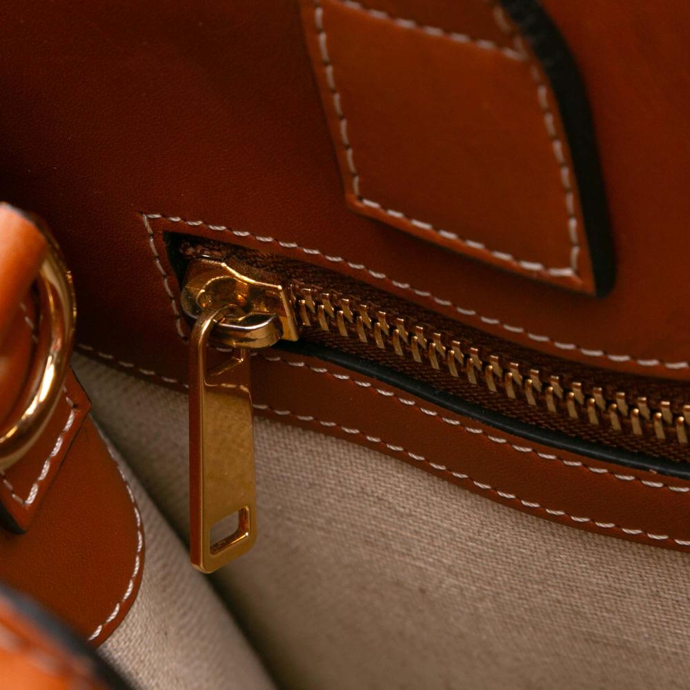 Celine B Celine Blue Canvas Fabric Small Triomphe Maillon Vertical Cabas Satchel Italy