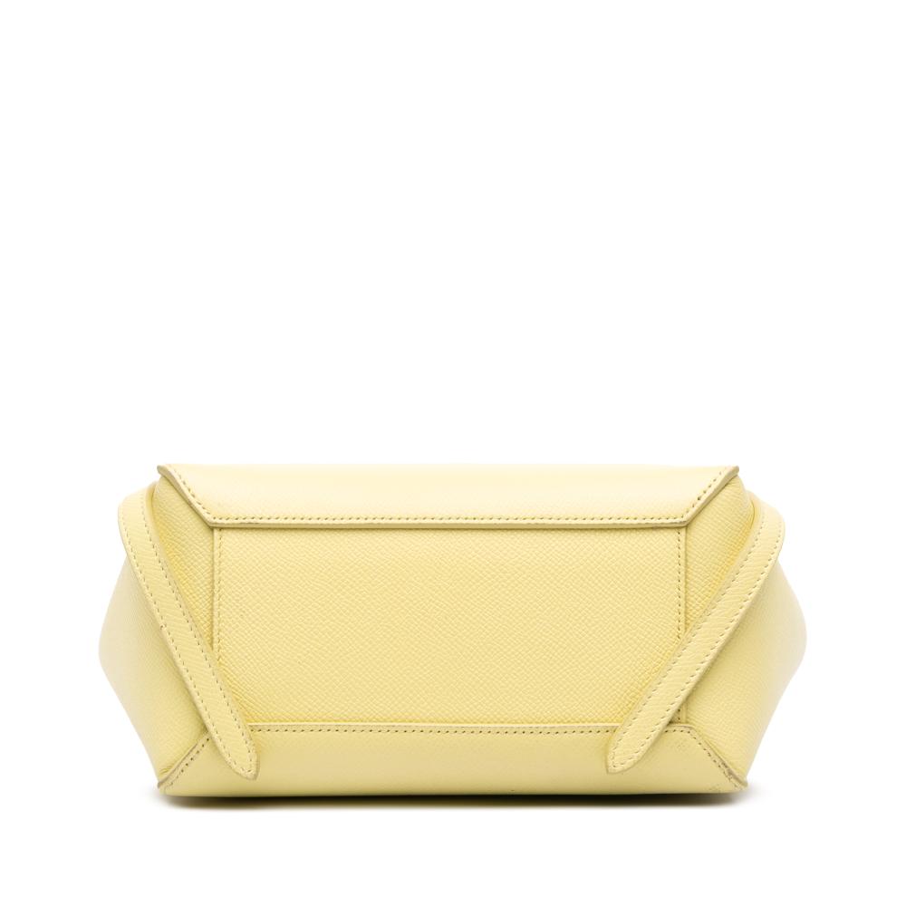Celine B Celine Yellow Calf Leather Nano Grained skin Belt Bag Italy