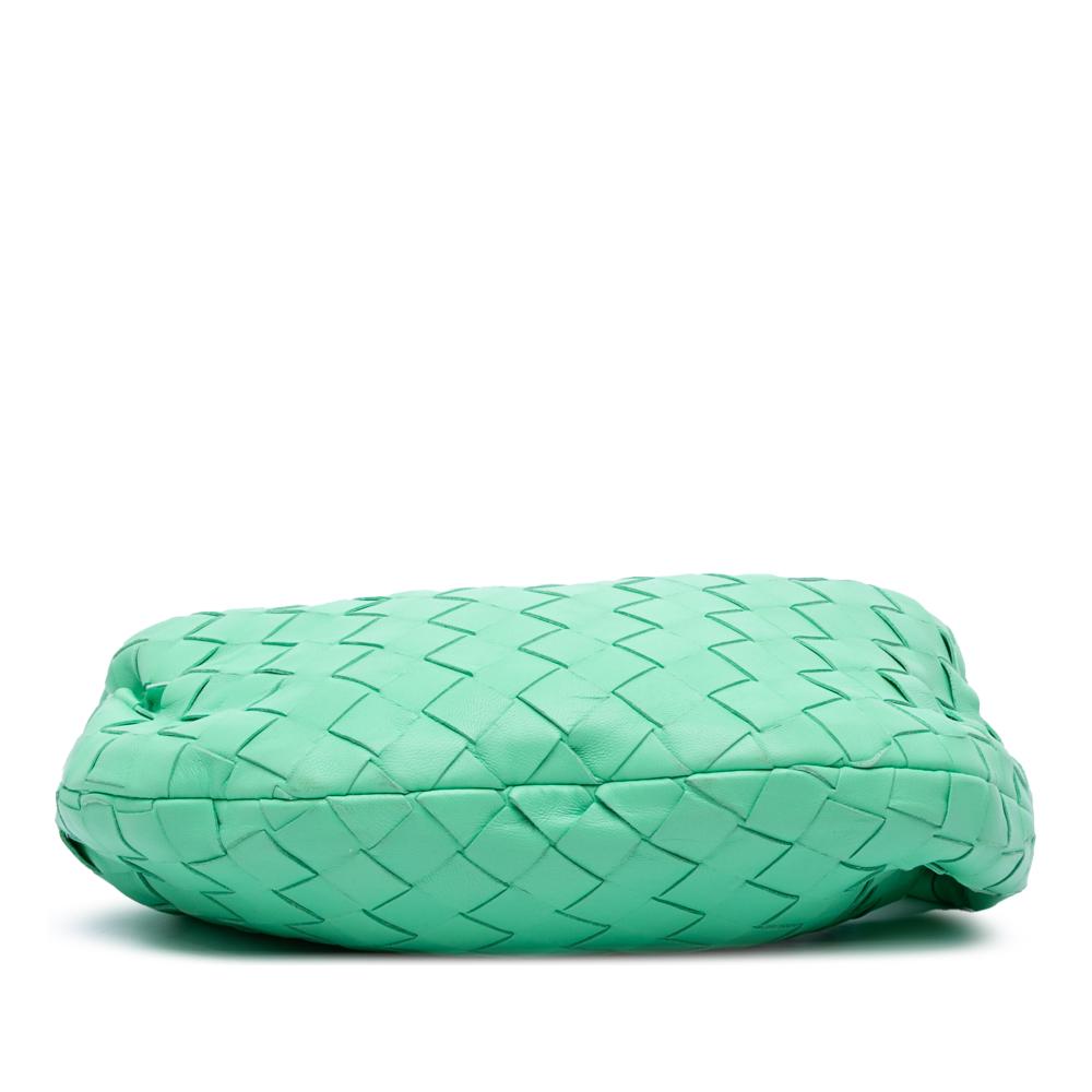 Bottega Veneta B Bottega Veneta Green Light Green Nappa Leather Leather Mini Nappa Intrecciato Jodie Italy
