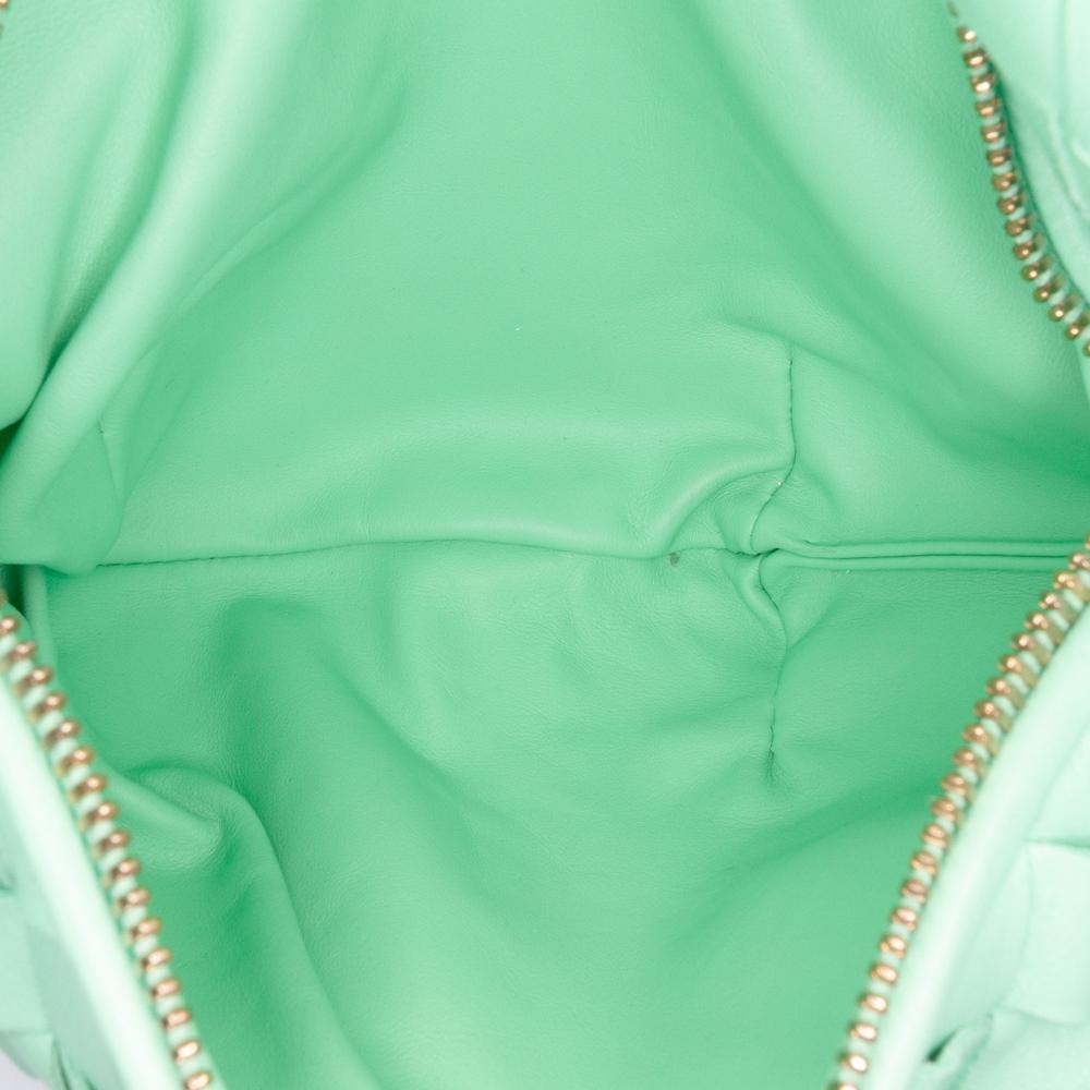 Bottega Veneta B Bottega Veneta Green Light Green Nappa Leather Leather Mini Nappa Intrecciato Jodie Italy