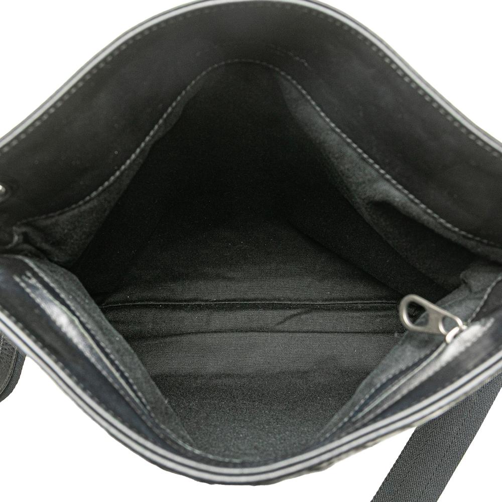 Bottega Veneta B Bottega Veneta Black Nappa Leather Leather Nappa Intrecciato VN Crossbody Italy