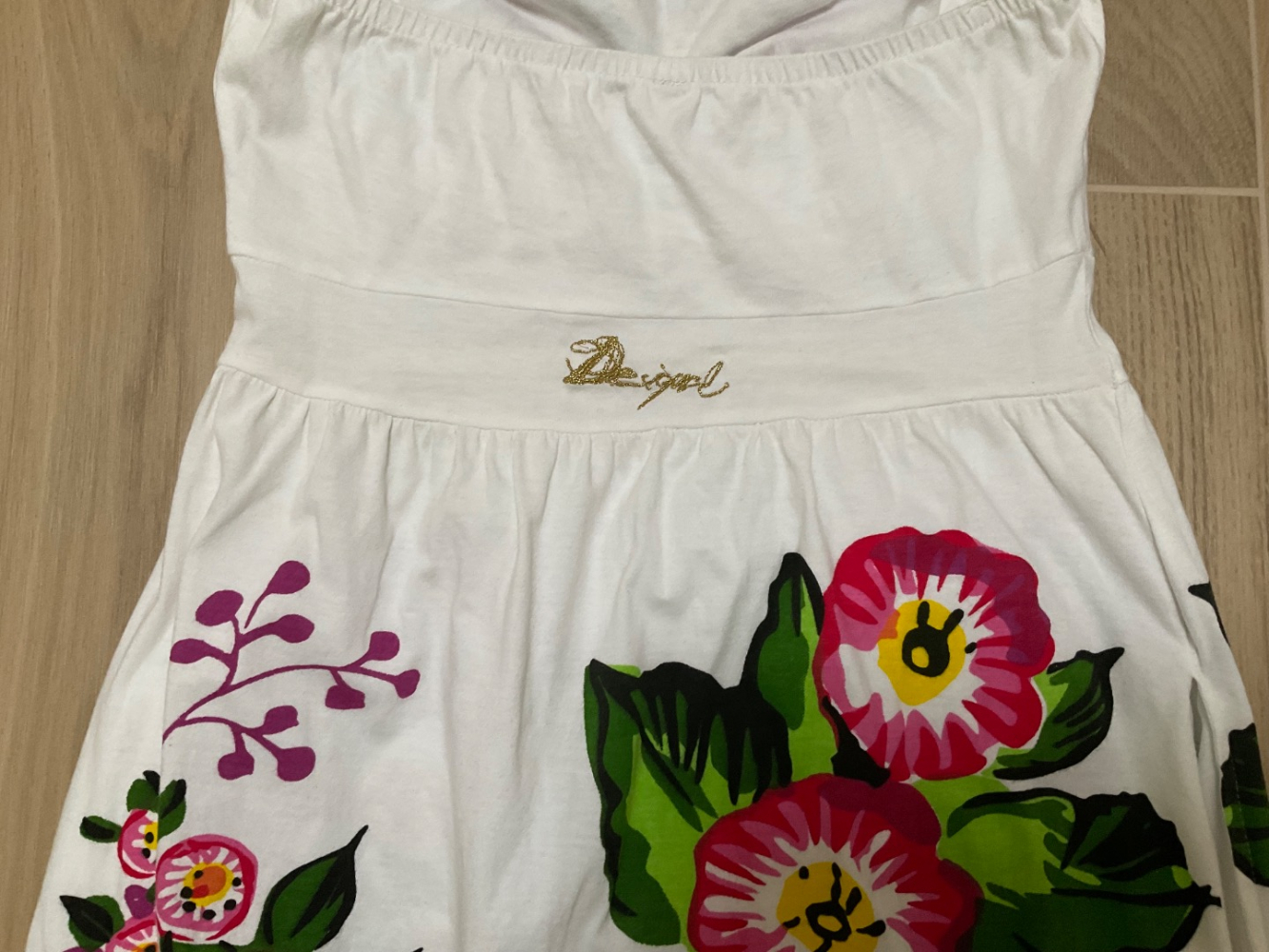 Desigual Robe bustier à fleurs