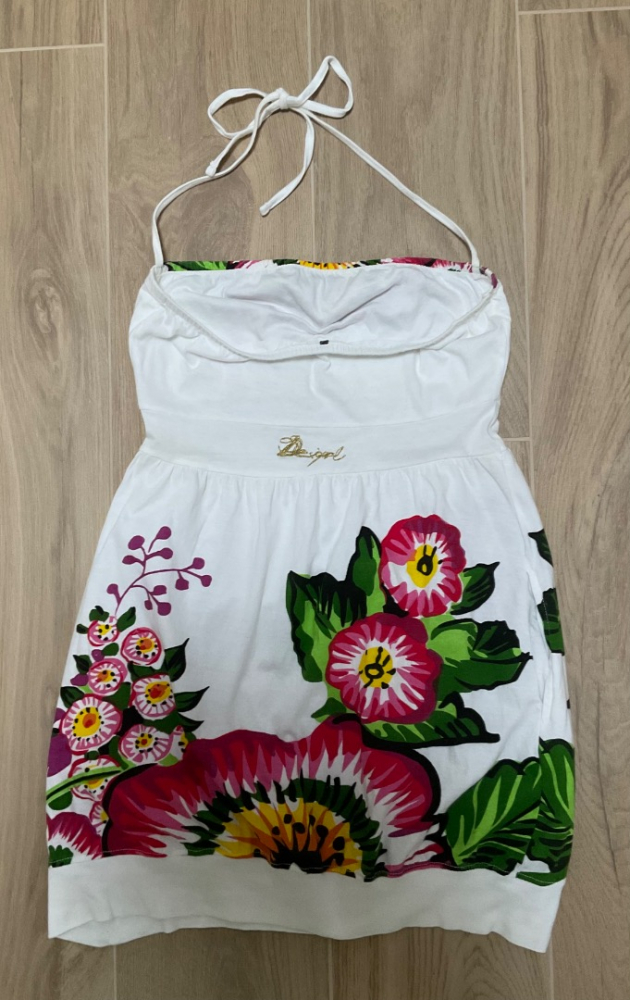 Desigual Robe bustier à fleurs