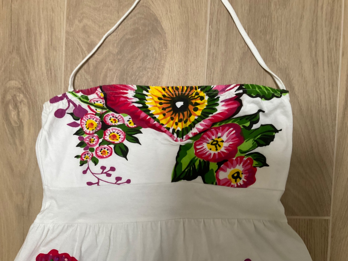 Desigual Robe bustier à fleurs