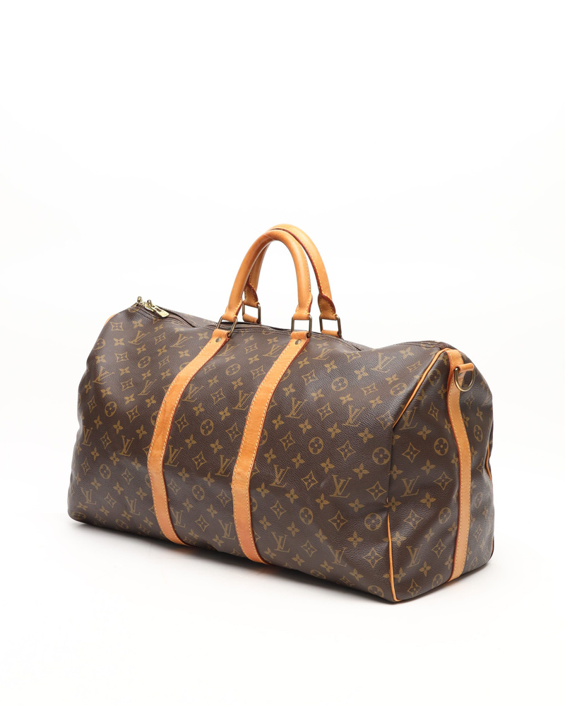 Louis Vuitton Monogram Keepall Bandoulière 50 Weekend Bag