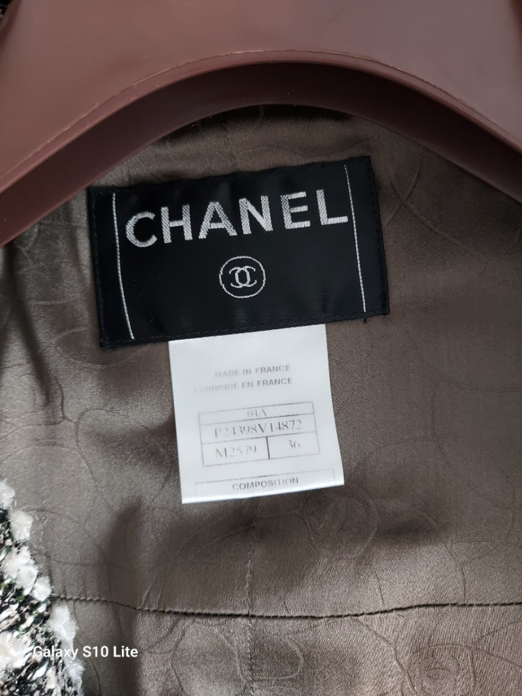 Chanel Tweed melange Wolle