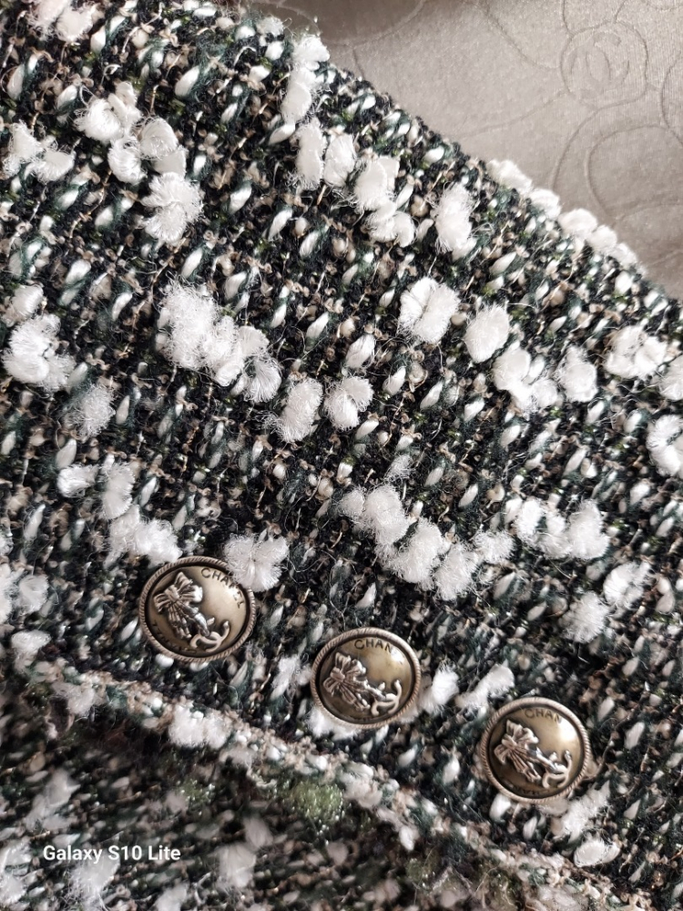 Chanel Tweed melange Wolle