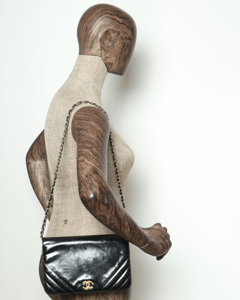 Chanel Patent Small Full Flap Bag