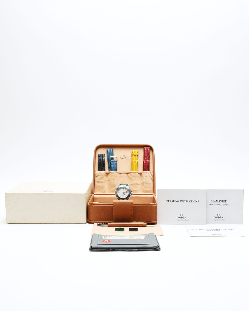 Omega Seamaster 36mm Ref 2832.21.53 Lillehammer 1994 Olympics Rare Full Set Watch