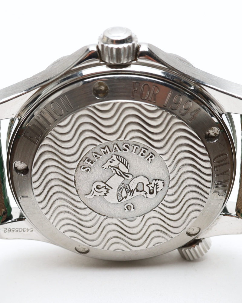 Omega Seamaster 36mm Ref 2832.21.53 Lillehammer 1994 Olympics Rare Full Set Watch