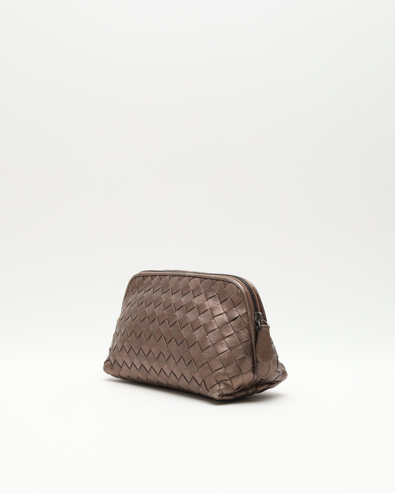 Bottega Veneta Intrecciato Leather Toiletry Pouch
