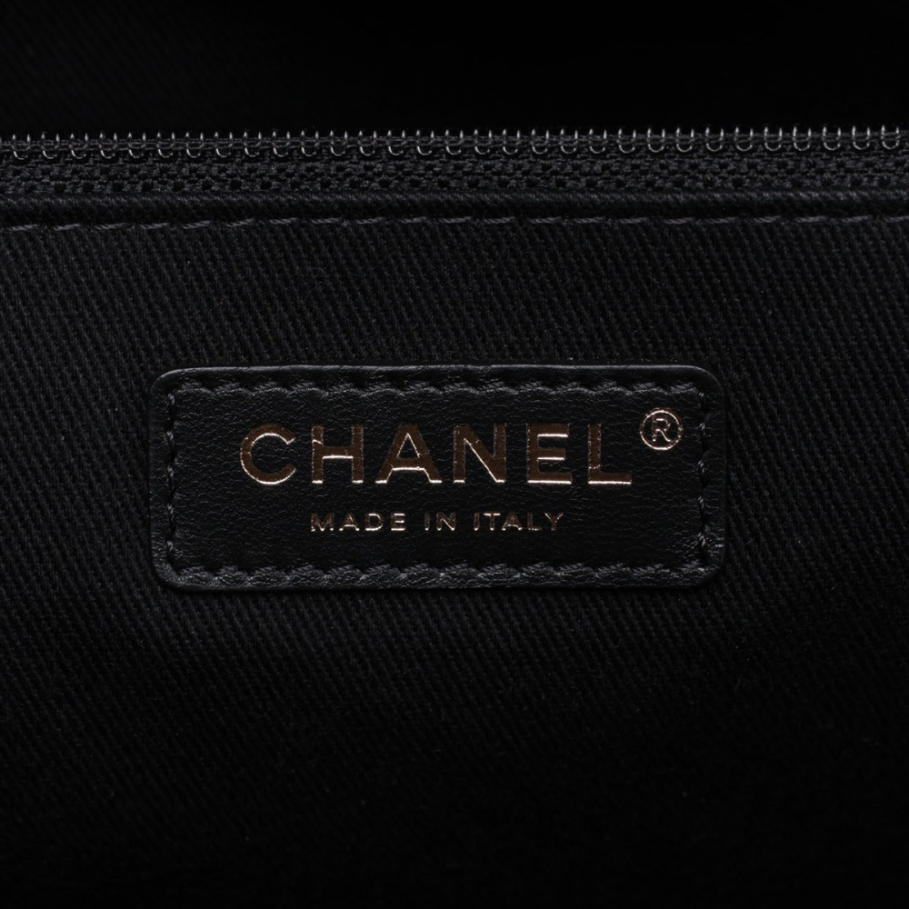 Chanel Deauville Medium Raffia 2-Ways Tote Bag Blue