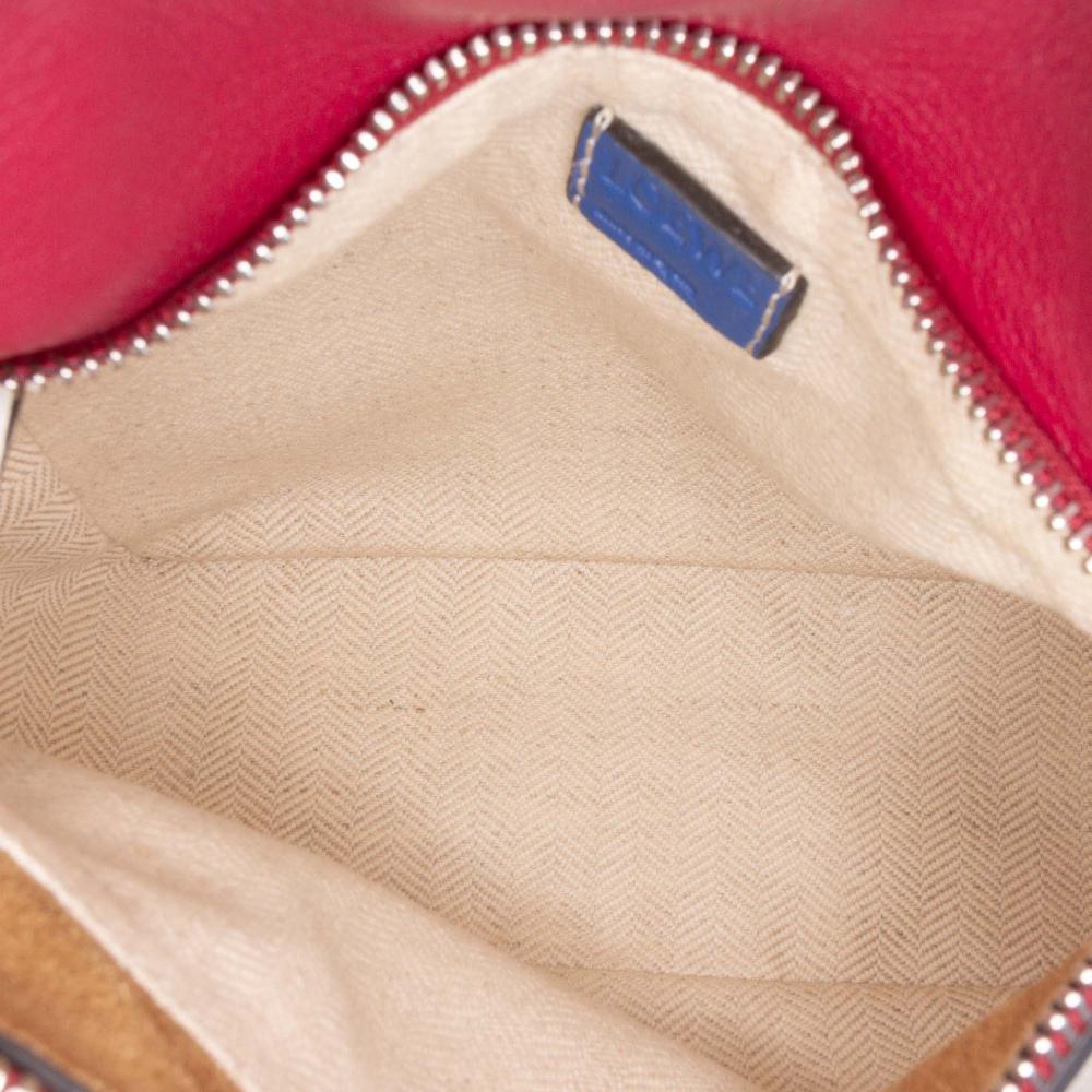 Loewe AB LOEWE White Calf Leather Mini skin Zigzag Puzzle Edge Satchel Spain